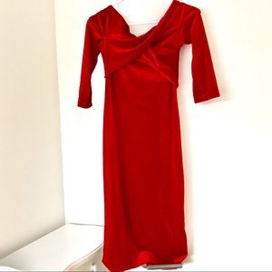 Red Velvet Dress